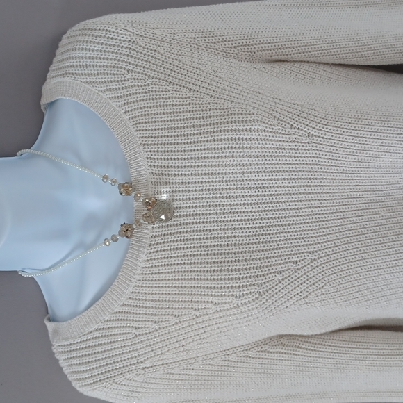 Tommy Hilfiger Cream Sweater Size L - Picture 2 of 7